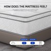 Dsvimoy Mattress Hybrid Gel Memory Foam with Pocket Coils for Cooling and Comfort, White, 43"*20"*19" - 4 of 4