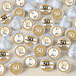 Big Dot of Happiness We Still Do - 50th Wedding Anniversary - Anniversary Party Small Round Candy Stickers - Party Favor Labels - 324 Count - 1 of 4