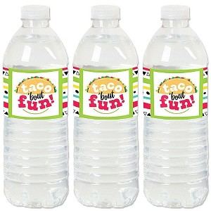 Big Dot of Happiness Taco 'Bout Fun - Fiesta Water Bottle Sticker Labels - Set of 20 - 1 of 4