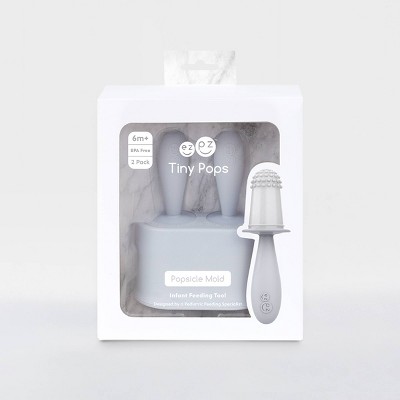Pewter Silicone Tiny Popsicle Mold for Infants