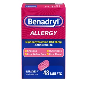 Benadryl Ultra Allergy Relief Tablets - Diphenhydramine - 48ct - 1 of 4