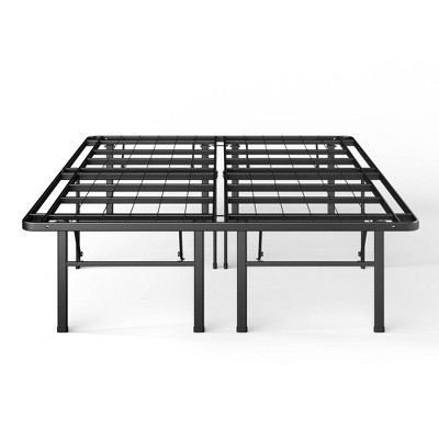 16" Gene Steel Deluxe SmartBase Frame Black - Zinus