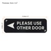 Unique Bargains Acrylic Business Please Use Other Door Left Arrow Sign - 2 of 4