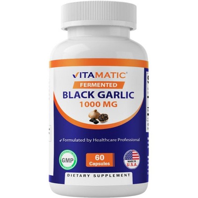 Fermented Black Garlic Extract 1000 mg 60 Capsules