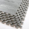 Home Aesthetics 100 SqFt 3/8" Natural Gray Wood Grain Foam Mat Interlocking Mat Tiles 25pcs - 4 of 4
