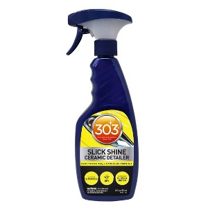 303 Products Slick Shine Ceramic Detailer - SiO2 and Carnauba Infused Premium Ceramic Detailing Spray - Works on Paint, Glass, and Wheels - 16oz - 1 of 4