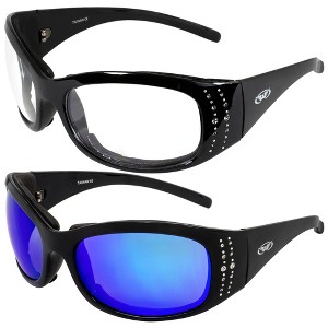 2 Pairs of Global Vision Eyewear Marilyn 2 Plus Safety Motorcycle Glasses - 1 of 4