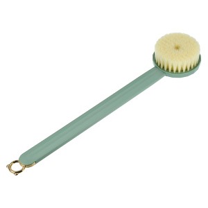 Unique Bargains Long Handle Bath Brush 14.57"x2.95"x1.26" - 1 of 4