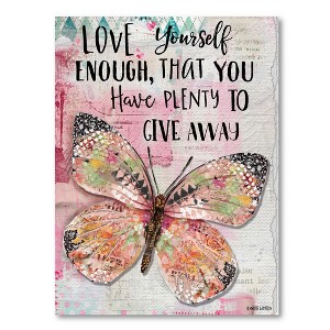 Love Yourself Butterfly Gallery-Wrapped Canvas - 1 of 3