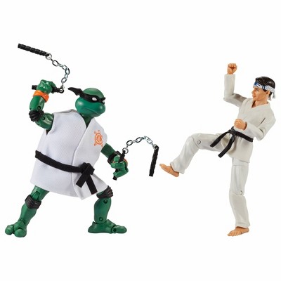 Teenage Mutant Ninja Turtles vs Cobra Kai 2pk - Mikey/Daniel LaRusso