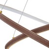 C Cattleya 2-Light Dimmable Integrated LED Gold Tiered Ring Chandelier with Leather Accent - 4 of 4