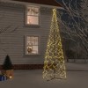 vidaXL Christmas Cone Tree Decoration Artificial Christmas Tree with LEDs - Warm White 16 x 5 ft - 2 of 4