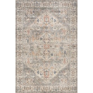 Nuloom Vita SplashGuard Vintage Medallion Machine Washable Area Rug - 1 of 4