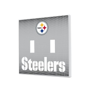 NFL AFC Teams Linen Hidden-Screw Light Switch Plate for Double Toggle - 1 of 4