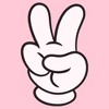 Girls Mickey & Friends Peace Sign Gloves T Shirt - 2 of 4