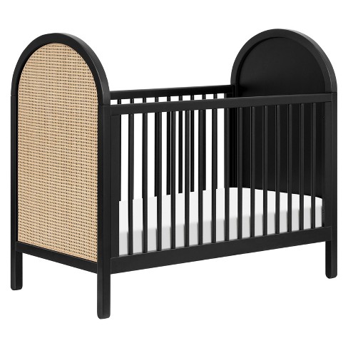 Babyletto Bondi Cane 3 in 1 Convertible Crib With Toddler Bed Kit Black Target