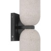 Possini Euro Design Possini Euro Amalfi 15" High Black and Cement 2-Light LED Wall Sconce - 3 of 4