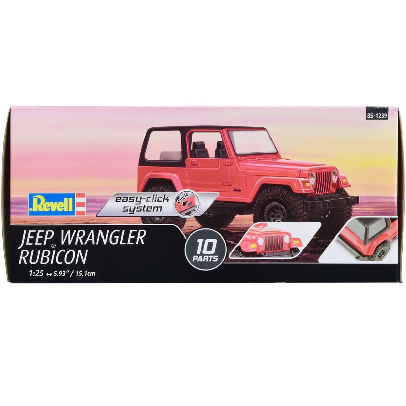 Level 2 Easy-Click Model Kit Jeep Wrangler Rubicon 1/25 Scale Model by Revell, 2 of 7