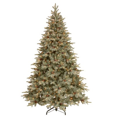 National Tree Company 7.5 ft. Frosted Arctic Spruce Tree with Clear Lights