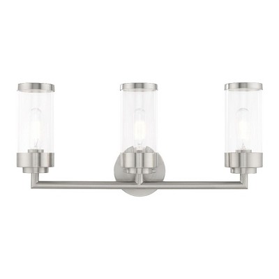 Livex Lighting Hillcrest 3 - Light Vanity in  Brushed Nickel
