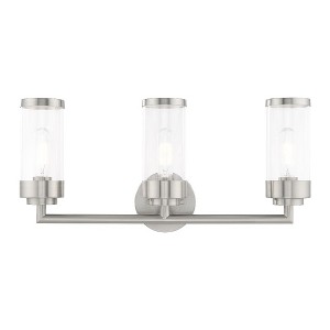 Livex Lighting Hillcrest 3 - Light Vanity in  Brushed Nickel - 1 of 1