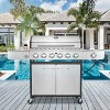 EROMMY 6 - Burner Screw Down Liquid Propane 58000 BTU Gas Grill with Cabinet - 3 of 4