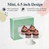 Portmeirion Sophie Conran 6.5-inch Mini Cake Stand - Small Porcelain Dessert Display for Cupcakes, Treats, Single Cakes - Dishwasher Safe - 3 of 4