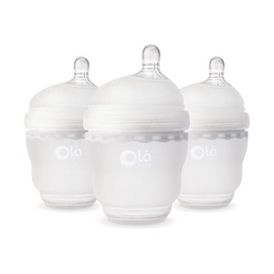 Olababy Gentle Bottle - Frost 4oz (3PK) - 1 of 4