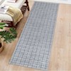 Washable Modern Plaid Printed Rug Non Slip Low Pile Rug Soft Contemporary Throw Floor Cover Foldable Indoor Carpet for Living Room Bedroom - 4 of 4