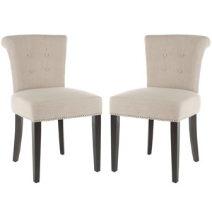Sinclair 21" H Dining Chair With Nail Head Trim (Set of 2) - MCR4704 - Safavieh Couture - 1 of 4