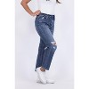 Women's Whatever Will Be High-Rise Crop Straight Leg Denim Jeans - LOVERVET - 2 of 4