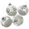 Northlight Winter Forest Christmas Glass Ball Ornaments - 3.25" (80mm) - 4ct - 4 of 4