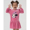 Disney Mickey Mouse & Friends Kids Girls Ruffle Sleeves A Line Dresses - 3 of 4