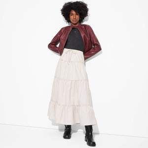 Women's Tiered Linen Maxi Skirt - Wild Fable™ - 1 of 3