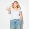Women's Seamless Cap Sleeve Square Neck T-Shirt - Wild Fable™ - 2 of 4