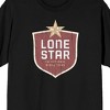 Lone Star The National Beer of Texas Men's Black Short Sleeve Tee - 2 of 3