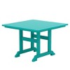WestinTrends Malibu 5-Piece HDPE Square Patio Dining Table Set with Foldable Chairs, White - 4 of 4