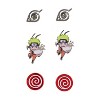 Naruto Shippuden Anime Manga Costume Jewelry Stud And Dangle Earrings Set 4 Pack - 2 of 4