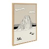 Kate and Laurel Sylvie Aztec 2 Framed Canvas by Jake Goossen, 23x33, Natural - 2 of 4