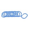 Evideco French Home Goods Colored Plastic Shower Curtain Rings - Set of 12 - 4 of 4
