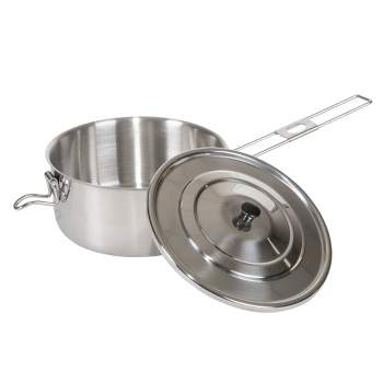 Stansport Solo II Stainless Steel Cook Pot with Copper Bottom - 6"