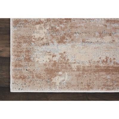 Handmade Ivory Cotton Abstract Runner Rug 26" x 7'