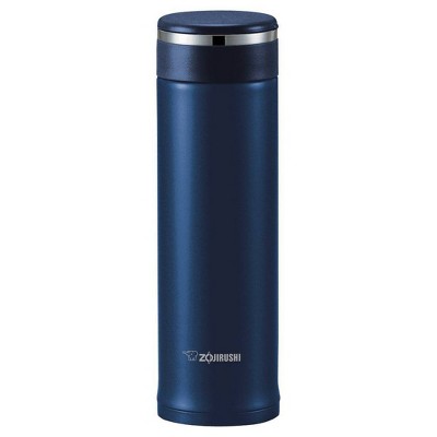 Zojirushi Stainless Steel 16oz. Travel Mug with Tea Leaf Filter SM-JTE46 - Deep Blue: Vacuum-Insulated, Leakproof, BPA-Free