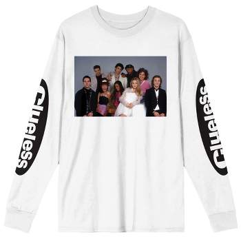Clueless Movie Characters Men's White Long Sleeve Tee