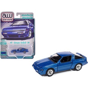 1988 Chrysler Conquest TSi Bright Blue Metallic "Modern Muscle" Series 1/64 Diecast Model Cars by Auto World - 1 of 4