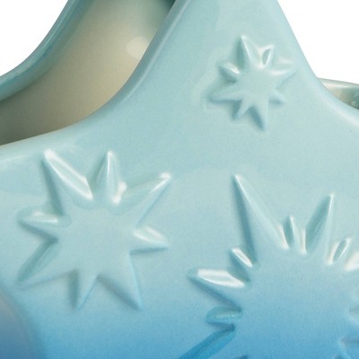 Ceramic Blue Tie-Dye Star Toothbrush Holder