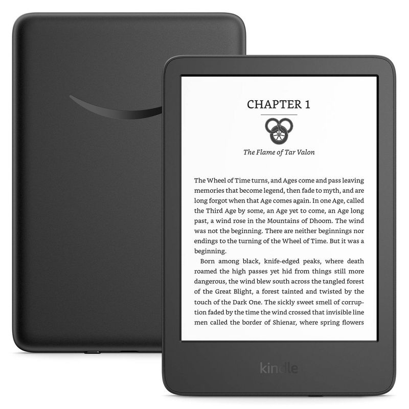 Amazon Kindle 6&#34; e-Reader - Black - 2022 Release, 1 of 9