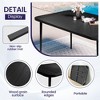 Hyleory Elegant 5-Piece Outdoor Dining Set with Stackable Patio Chairs & Iron Dining Table - 3 of 4