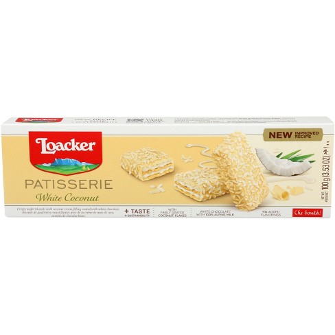 Loacker Coockie White Coconut - Pack Of 12 - 3.53 Oz : Target