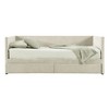 TIRAMISUBEST Twin Size Corduroy Daybed with 2 Storage Drawers, Upholstered Daybed Frame Sofa Bed with Wood Slats Support - 4 of 4